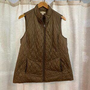 Croft & Barrow Quilted Womens Vest Size M